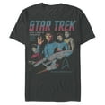 thumbnail image 1 of Men's Star Trek: The Original Series Vintage Poster Explore Strange New Worlds Graphic Tee Charcoal Large, 1 of 5