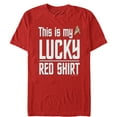 thumbnail image 1 of Men's Star Trek This Is My Lucky Red Shirt  Graphic Tee Red X Large, 1 of 5
