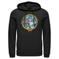 thumbnail image 1 of Men's Star Trek USS Enterprise Stained Glass To Boldly Go  Pull Over Hoodie Black X Large, 1 of 4