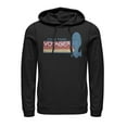 thumbnail image 1 of Men's Star Trek: Voyager Retro Rainbow Logo  Pull Over Hoodie Black X Large, 1 of 3