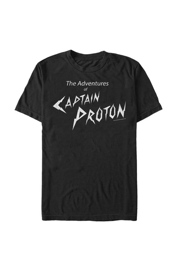 Men's Star Trek: Voyager The Adventures Of Captain Proton Graphic Tee Black Medium