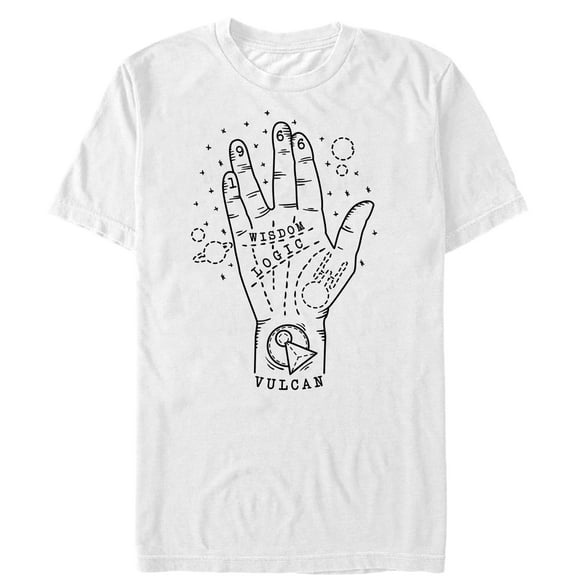 Men's Star Trek Vulcan Palm Reading Since 1966  Graphic Tee White X Large