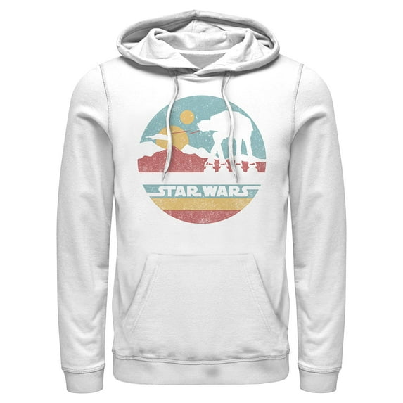 Men's Star Wars: A New Hope AT-AT Retro Circle Pull Over Hoodie