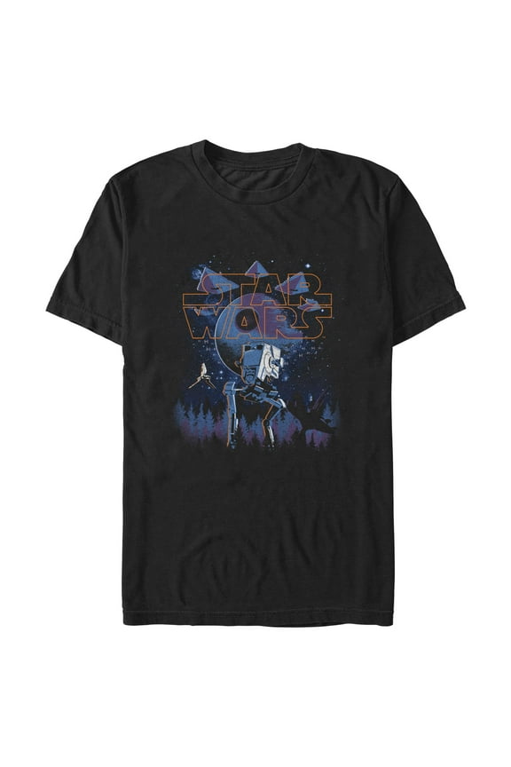Men's Star Wars: A New Hope AT-AT Walker Endor Nights Graphic T-Shirt