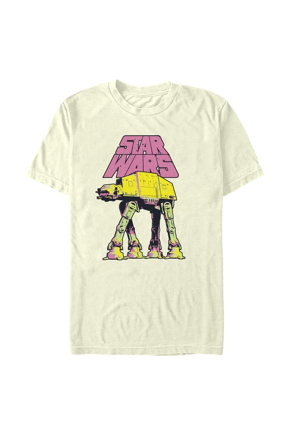 Men's Star Wars: A New Hope AT-AT Walker Logo Graphic Tee Beige Medium