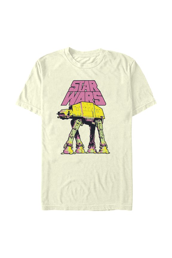 Men's Star Wars: A New Hope AT-AT Walker Logo Graphic Tee Beige Small