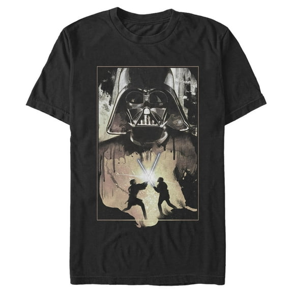 Men's Star Wars: A New Hope Anakin and Obi-Wan Battle Graphic T-Shirt