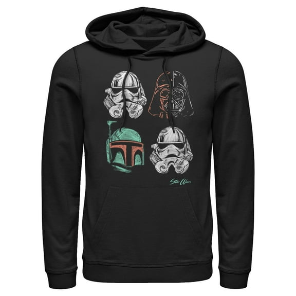 Men's Star Wars: A New Hope Chalk Masks  Pull Over Hoodie