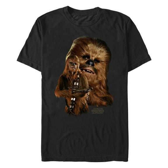 Men's Star Wars: A New Hope Chewie Faces Fade  Graphic T-Shirt