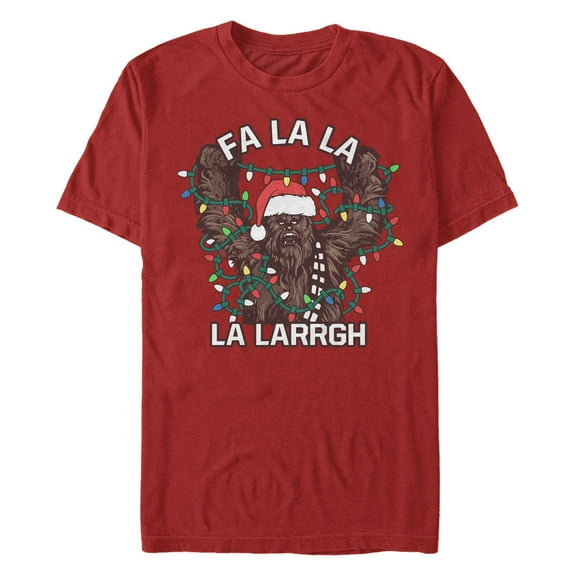 Men's Star Wars: A New Hope Christmas Chewbacca Singing  Graphic T-Shirt
