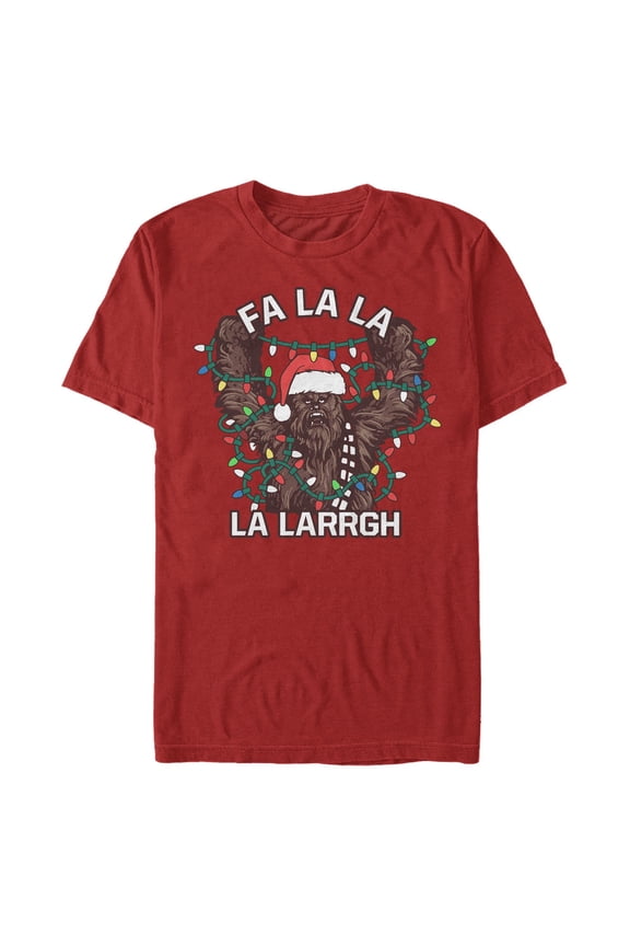 Men's Star Wars: A New Hope Christmas Chewbacca Singing Graphic T-Shirt