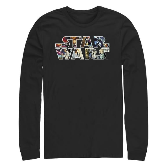Men's Star Wars: A New Hope Classic Poster Logo  Long Sleeve Shirt