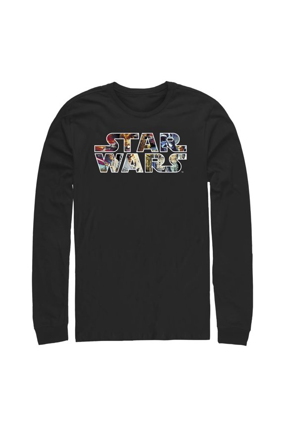 Men's Star Wars: A New Hope Classic Poster Logo  Long Sleeve Shirt
