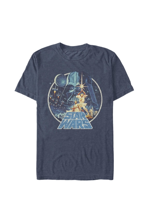 Men's Star Wars: A New Hope Classic Scene Circle Graphic T-Shirt