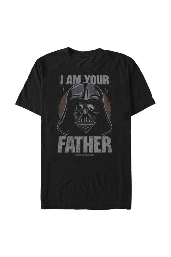 Men's Star Wars: A New Hope Darth Vader I Am Your Father Distressed Graphic T-Shirt