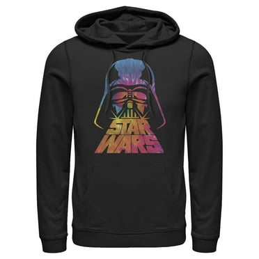 Men's Star Wars: A New Hope Darth Vader Logo Tie-Dye Print  Pull Over Hoodie