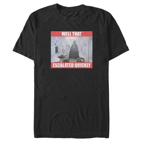 Men's Star Wars: A New Hope Darth Vader Well That Escalated Quickly Graphic T-Shirt