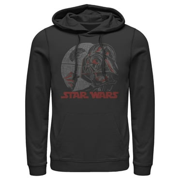 Men's Star Wars: A New Hope Darth Vader and Death Star  Pull Over Hoodie