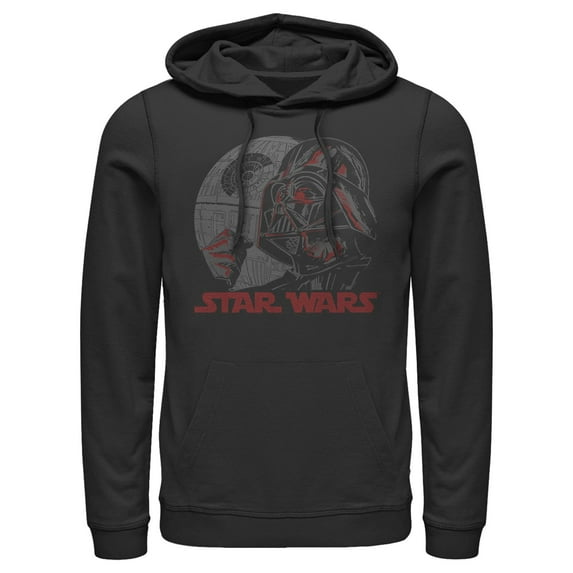 Men's Star Wars: A New Hope Darth Vader and Death Star Pull Over Hoodie