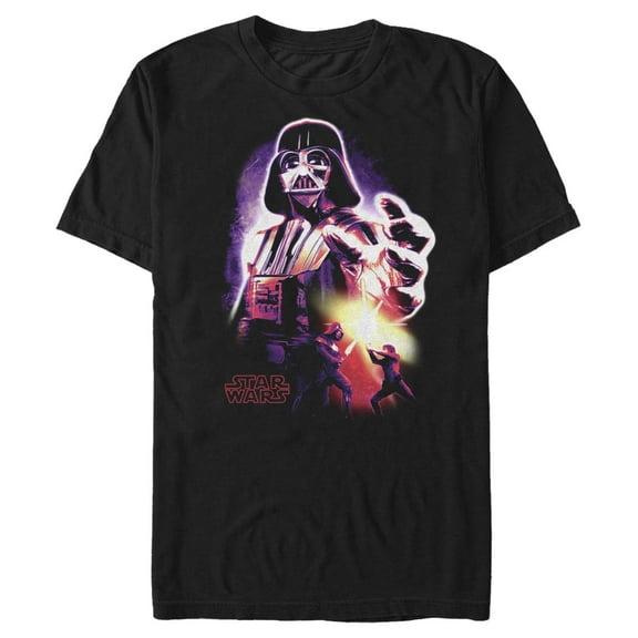 Men's Star Wars: A New Hope Darth Vader and Luke Skywalker Fight Graphic T-Shirt