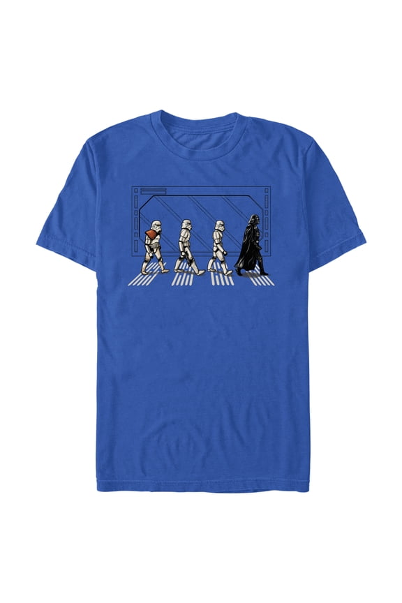 Men's Star Wars: A New Hope Deathstar Road Graphic Tee Royal Blue 2X Large