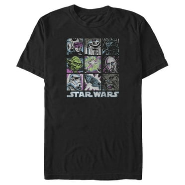 Men's Star Wars: A New Hope Distressed Character Squares  Graphic T-Shirt