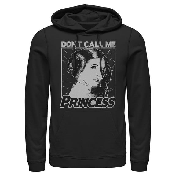 Men's Star Wars: A New Hope Don't Call Me Princess  Pull Over Hoodie