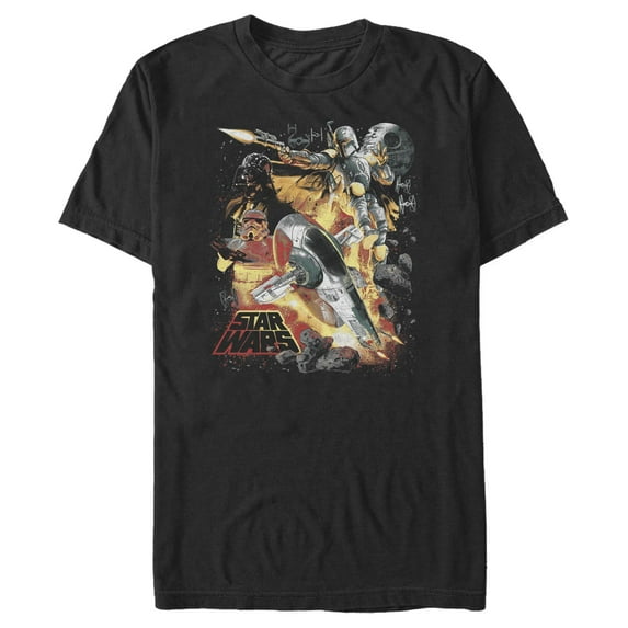 Men's Star Wars: A New Hope Empire Space Montage  Graphic T-Shirt