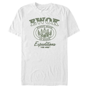 Men's Star Wars: A New Hope Ewok Forest Moon of Endor Expeditions  Graphic T-Shirt