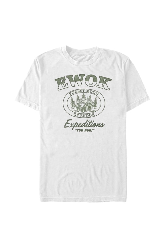 Men's Star Wars: A New Hope Ewok Forest Moon of Endor Expeditions Graphic T-Shirt