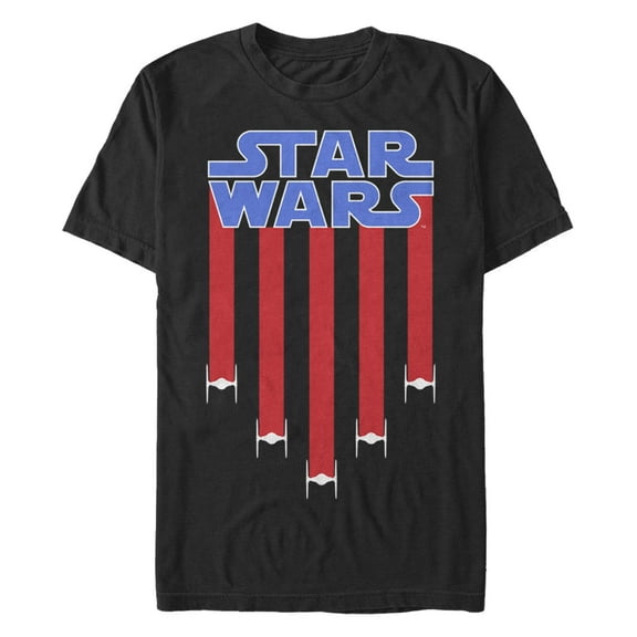 Men's Star Wars: A New Hope Fourth of July TIE Fighter Stripes  Graphic T-Shirt