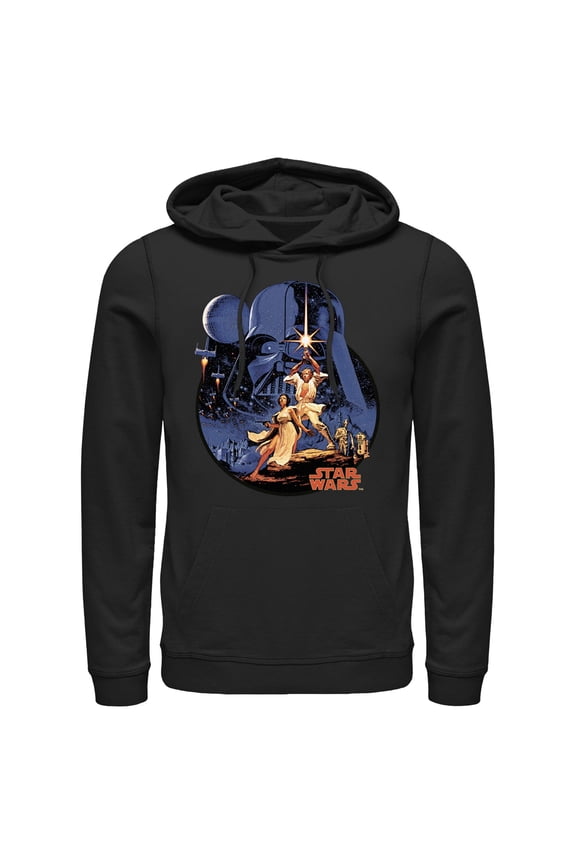 Men's Star Wars: A New Hope Galactic Battle Logo  Pull Over Hoodie