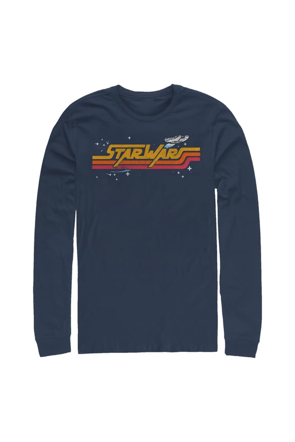 Men's Star Wars: A New Hope Galactic Retro Logo Long Sleeve Shirt