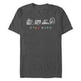 thumbnail image 1 of Men's Star Wars: A New Hope Line Art Characters Graphic T-Shirt, 1 of 5