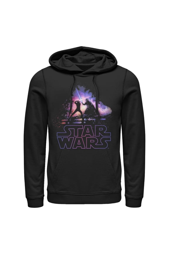 Men's Star Wars: A New Hope Luke and Vader Duel  Pull Over Hoodie
