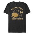 thumbnail image 1 of Men's Star Wars: A New Hope Merry Force Gingerbread Millennium Falcon Graphic T-Shirt, 1 of 5