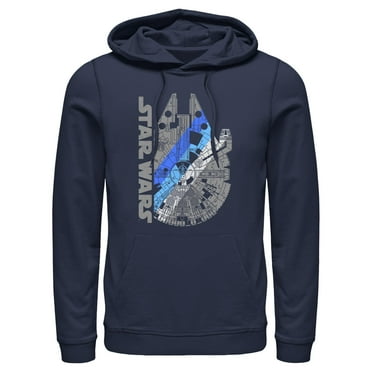 Men's Star Wars: A New Hope Millennium Falcon Shadow  Pull Over Hoodie