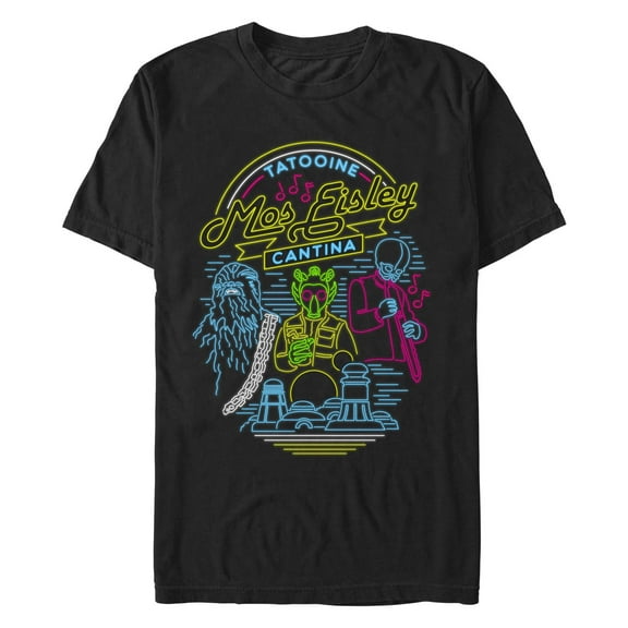 Men's Star Wars: A New Hope Mos Cantina Neon  Graphic T-Shirt