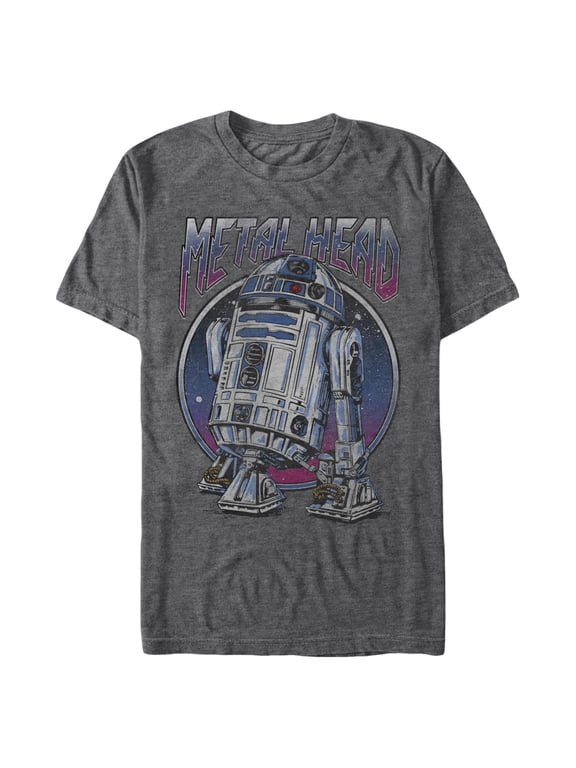 Men's Star Wars: A New Hope R2D2 Metal Head Graphic T-Shirt