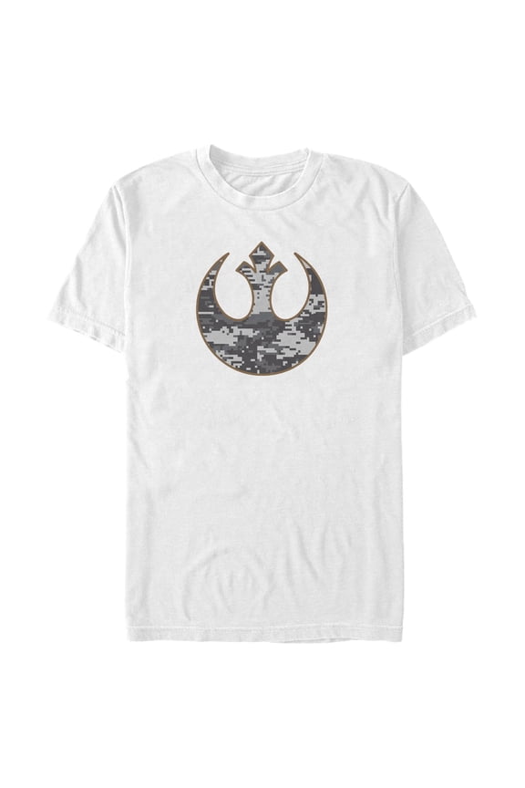 Men's Star Wars: A New Hope Rebel Alliance Pixel Logo Graphic T-Shirt