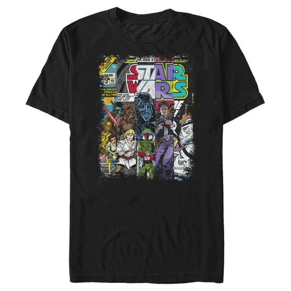 Men's Star Wars: A New Hope Retro Comic Book Strips  Graphic T-Shirt