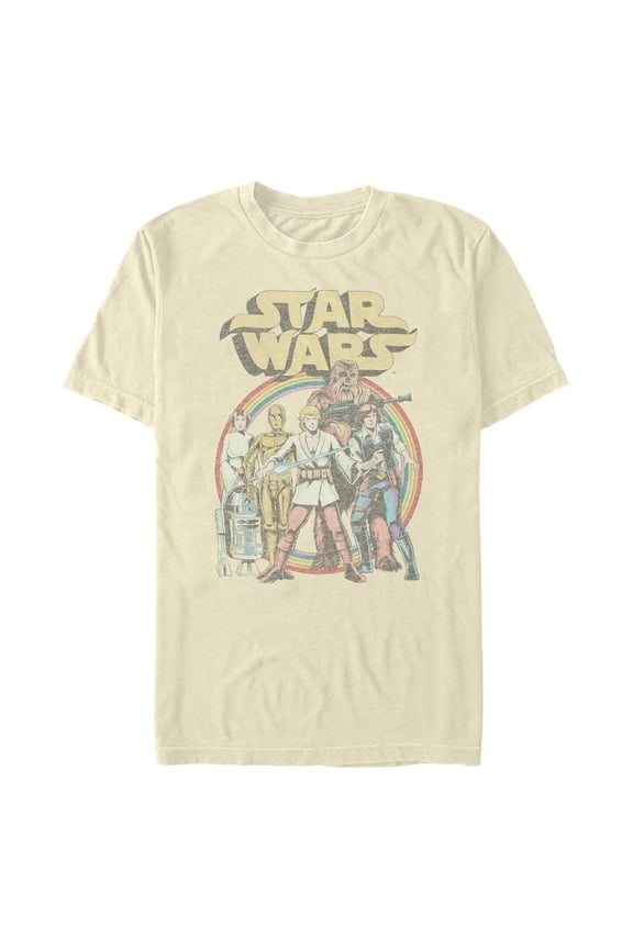 Men's Star Wars: A New Hope Retro Rainbow Hope Graphic T-Shirt
