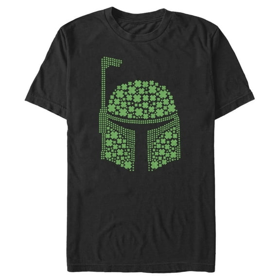 Men's Star Wars: A New Hope St. Patrick's Boba Fett Clover  Graphic T-Shirt