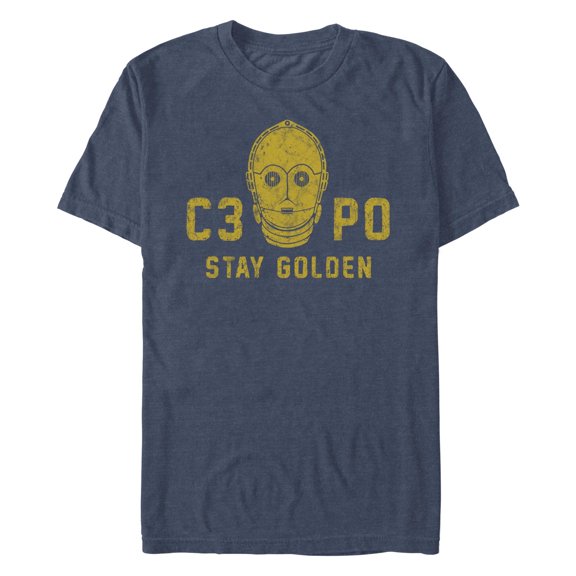 Men's Star Wars: A New Hope Stay Golden Droid  Graphic T-Shirt