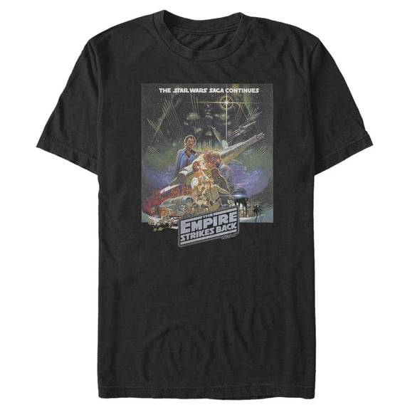 Men's Star Wars: A New Hope The Saga Continues Classic Artwork  Graphic T-Shirt