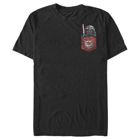 Men's Star Wars: A New Hope Vader Cutie Pocket Graphic T-Shirt
