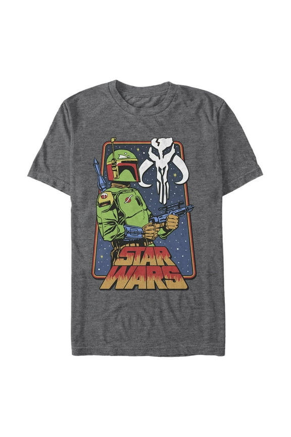 Men's Star Wars: A New Hope Vintage Boba Fett Frame Graphic T-Shirt