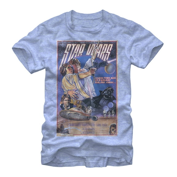Men's Star Wars A Time Ago Poster  Graphic T-Shirt