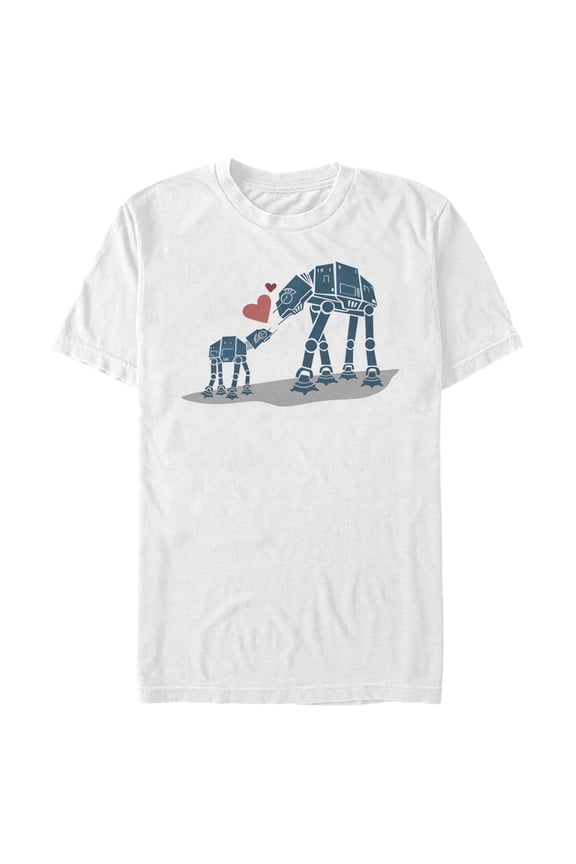 Men's Star Wars AT-AT Love Graphic Tee White X Large