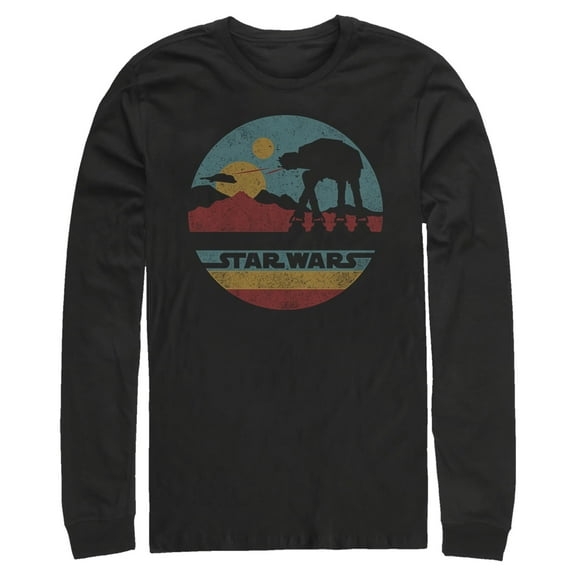 Mens Star Wars AT-AT Retro Circle Long Sleeve Shirt